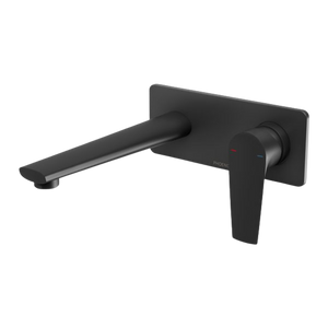 Arlo Wall Basin / Bath Mixer Set 200mm Trim Kit Only Lead Free Matte Black - Matte Black