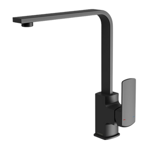 Teva Sink Mixer 200mm Squareline Lead Free 6 Star Matte Black - Matte Black