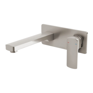 Teva Wall Basin / Bath Mixer Set 200mm Trim Kit Only Lead Free 6 Star Brushed Nickel - Brushed Nickel