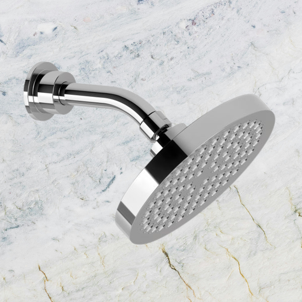 Pina Shower Arm & 150mm Round Rose  Chrome