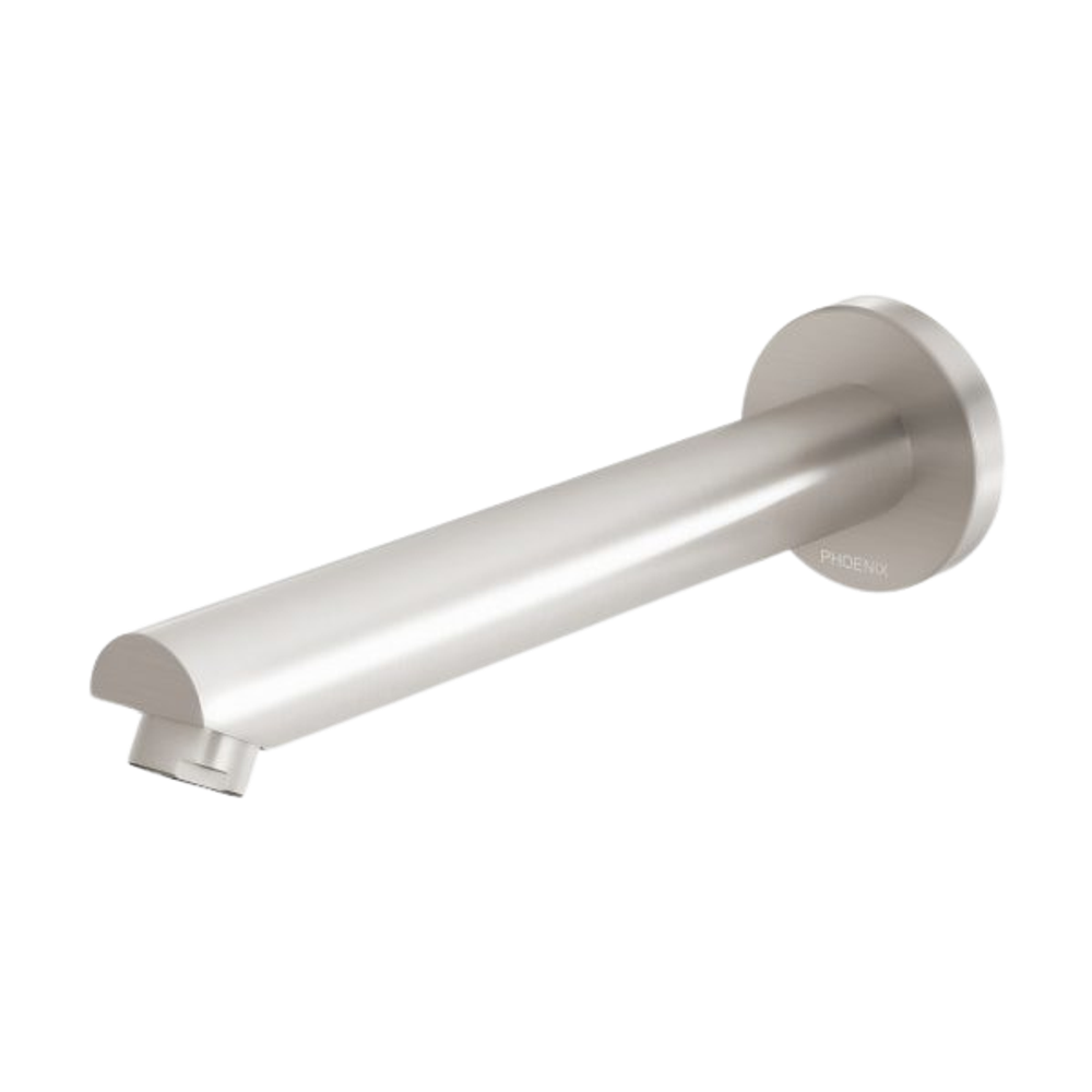 Pina Wall Bath / Basin Outlet 180mm Brushed Nickel
