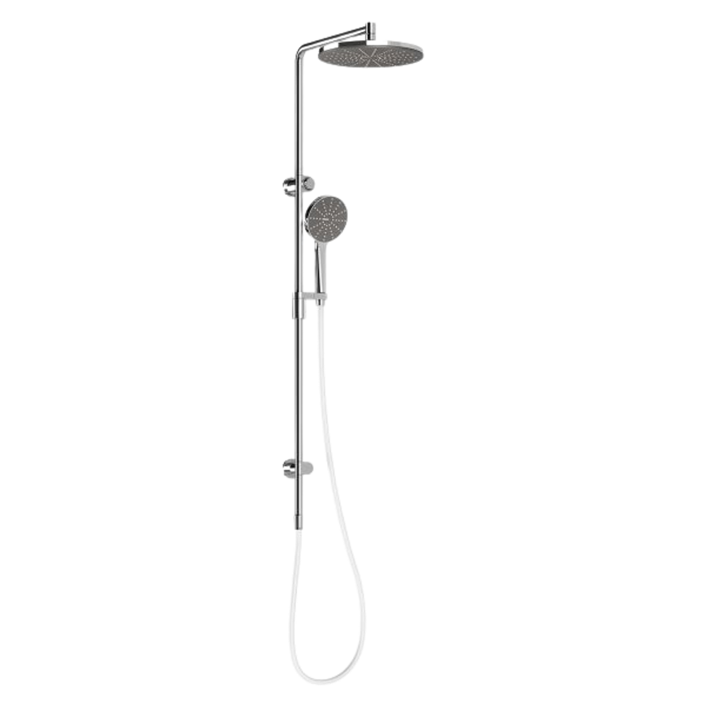 NX Vive Twin Shower Chrome White