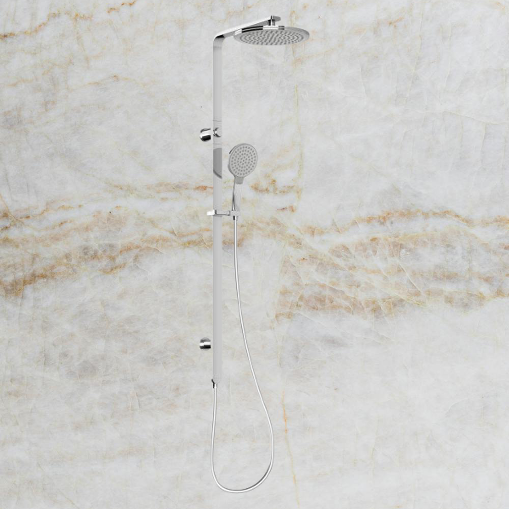 NX Quil Twin Shower Chrome