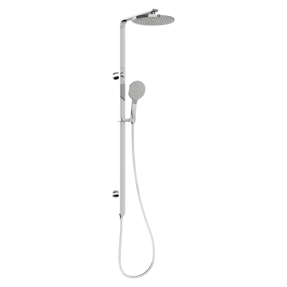 NX Quil Twin Shower Chrome