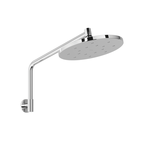 Ormond High-Rise Shower Arm & Rose Chrome