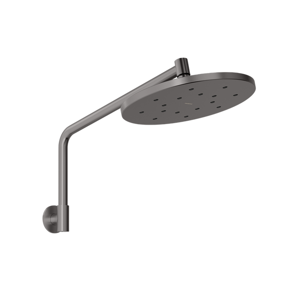 Ormond High-Rise Shower Arm & Rose Brushed Carbon