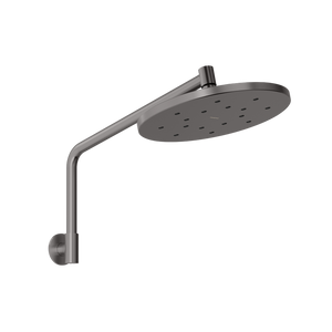 Ormond High-Rise Shower Arm & Rose Brushed Carbon - Brushed Carbon