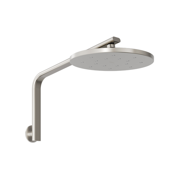 Oxley High-Rise Shower Arm & Rose  Brushed Nickel