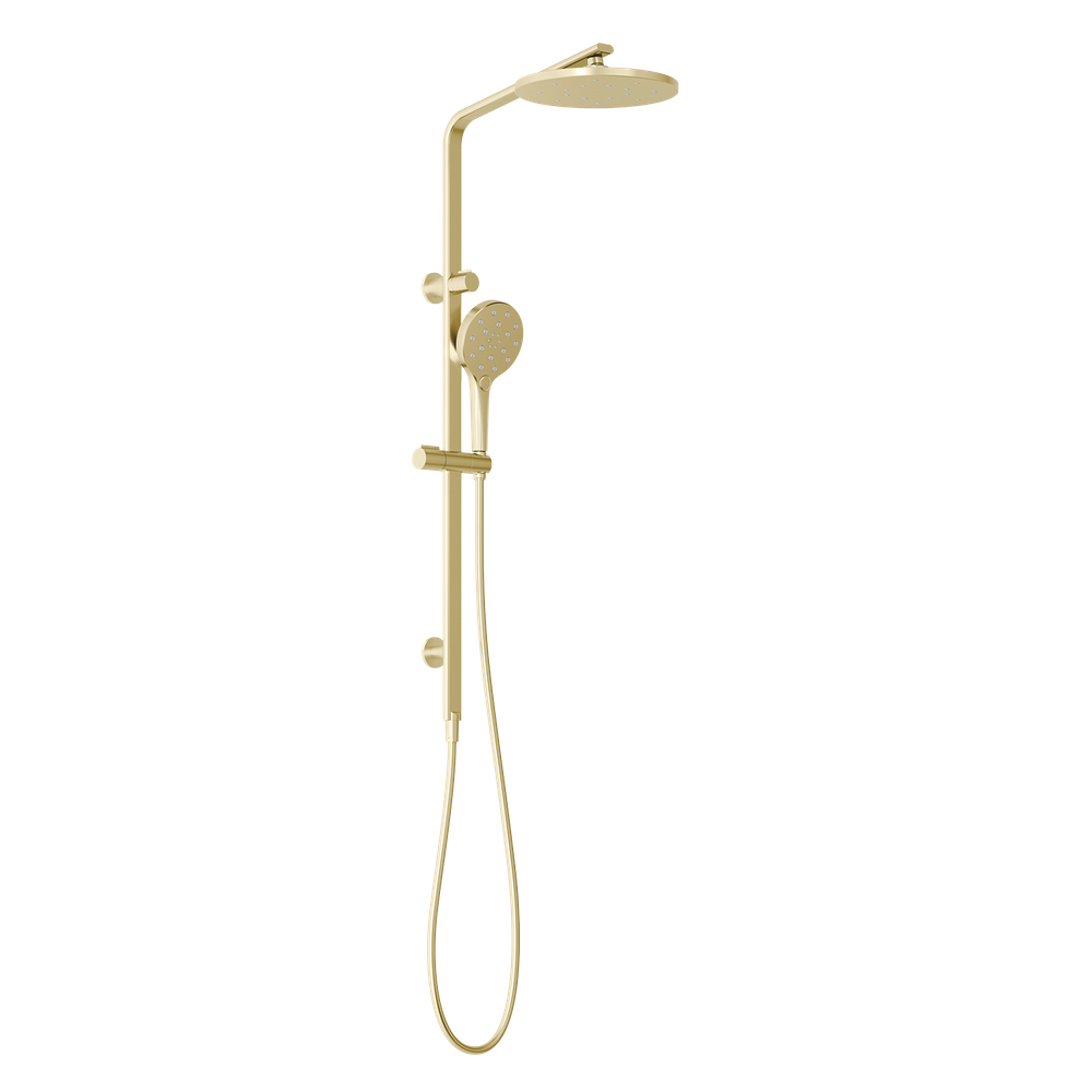 Oxley Twin Shower Brushed Gold