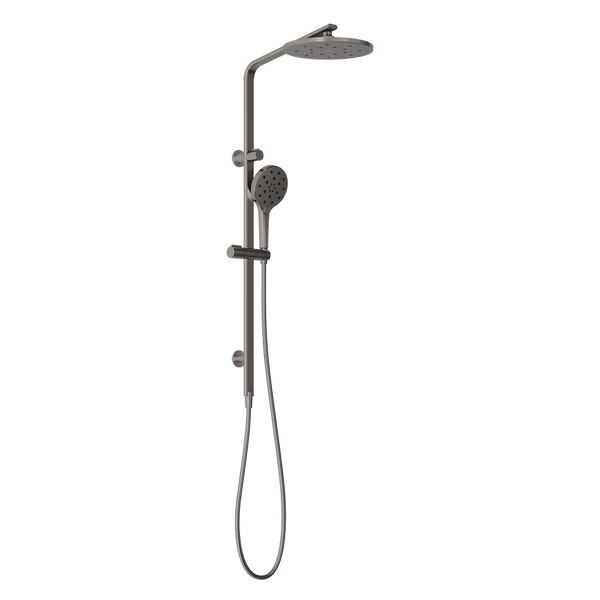 Oxley Twin Shower Brushed Carbon