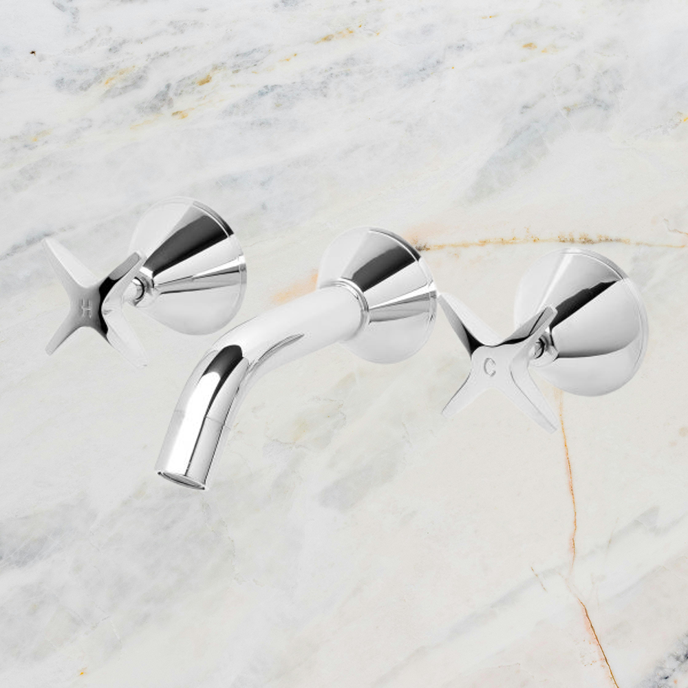 Ivy Bath Set Chrome