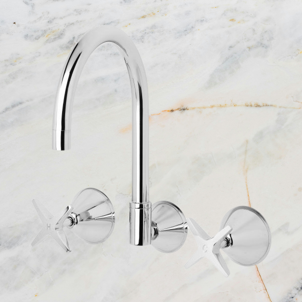 Ivy Wall Sink Set Chrome