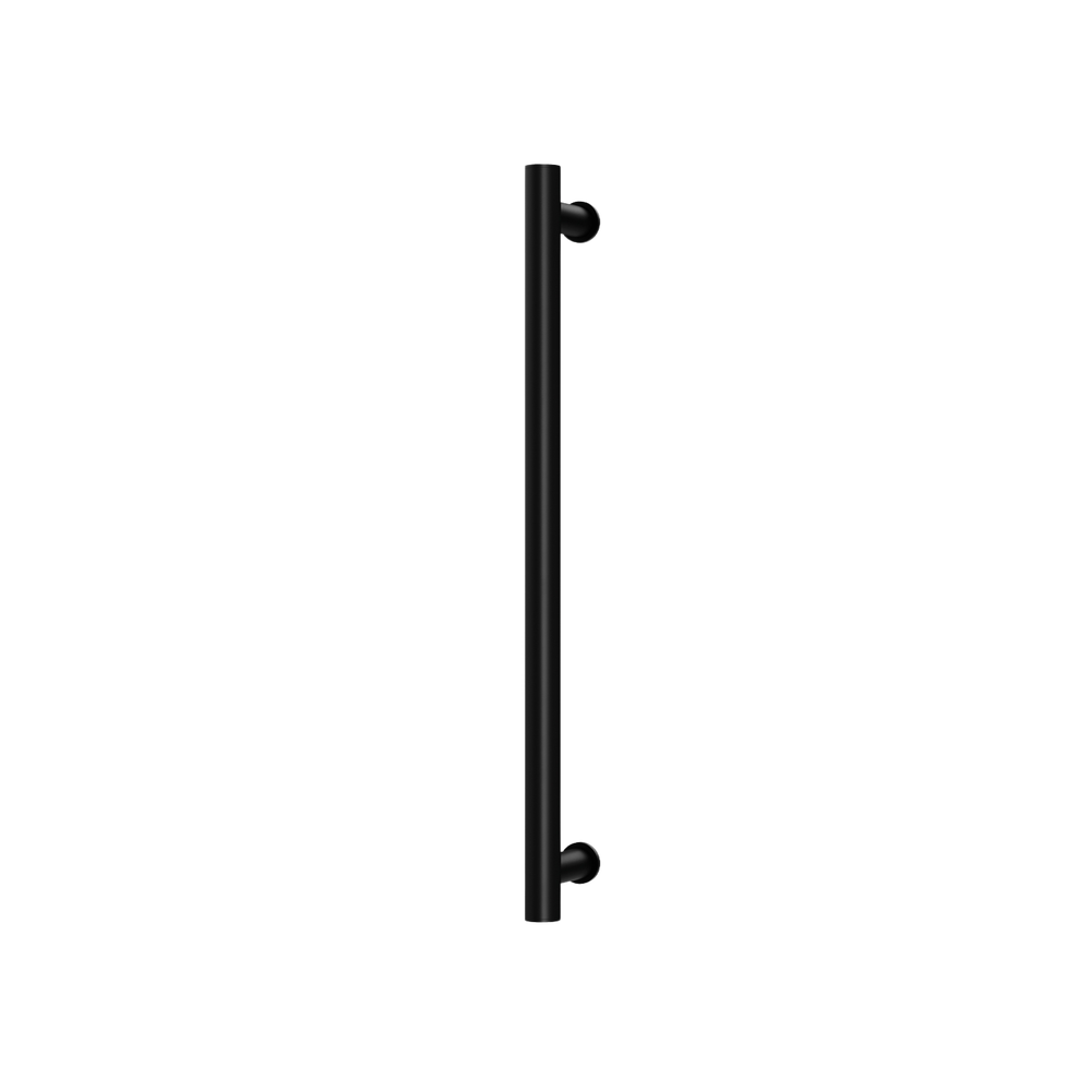Phoenix Heated Towel Rail Round 600mm Matte Black