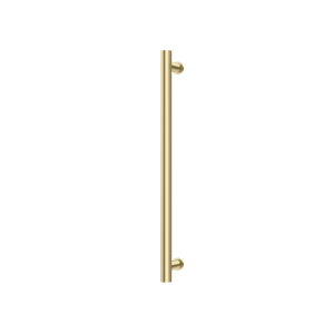 Phoenix Heated Towel Rail Round 600mm Brushed Gold - Brushed Gold