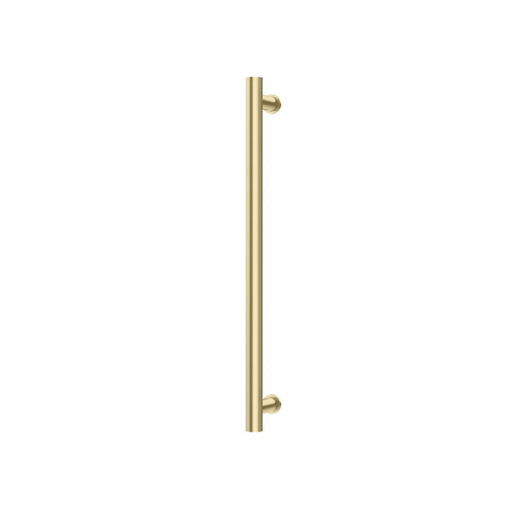 Phoenix Heated Towel Rail Round 600mm Brushed Gold