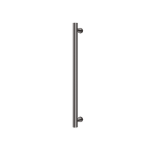 Phoenix Heated Towel Rail Round 600mm Brushed Carbon - Brushed Carbon