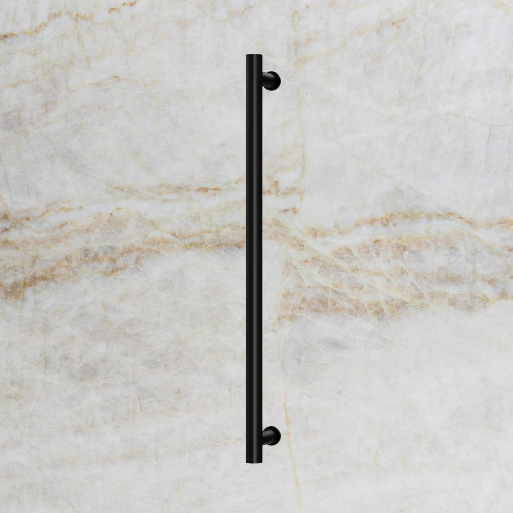 Phoenix Heated Towel Rail Round 800mm Matte Black – SpecSpace