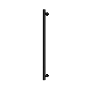 Phoenix Heated Towel Rail Round 800mm Matte Black - Matte Black