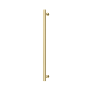 Phoenix Heated Towel Rail Round 800mm Brushed Gold - Brushed Gold