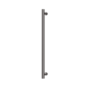 Phoenix Heated Towel Rail Round 800mm Brushed Carbon - Brushed Carbon