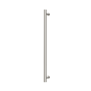 Phoenix Heated Towel Rail Round 800mm Brushed Nickel - Brushed Nickel