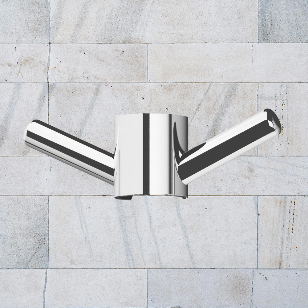 Phoenix Vertical Rail Hook Round Chrome