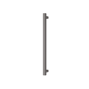 Phoenix Heated Towel Rail Square 600mm Brushed Carbon - Brushed Carbon