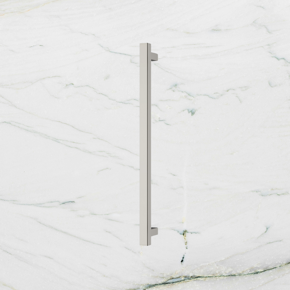 Phoenix Heated Towel Rail Square 600mm Brushed Nickel