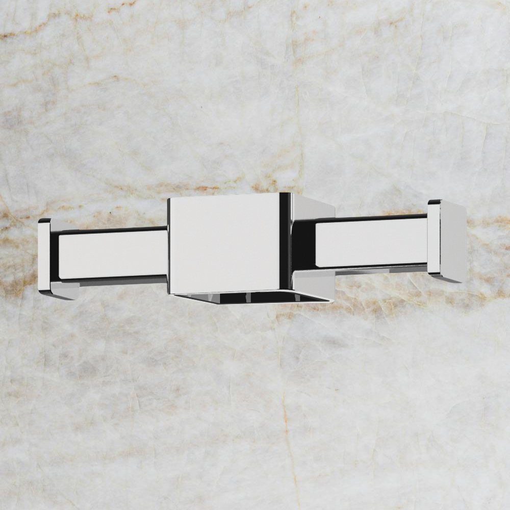 Phoenix Vertical Rail Hook Square Chrome