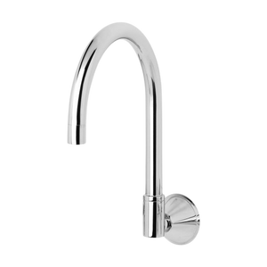 Ivy Wall Sink Outlet 170mm Gooseneck Chrome - Chrome