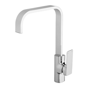 Gloss Sink Mixer 200mm Squareline Chrome - Chrome