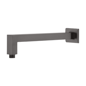 Lexi Shower Arm 400mm Square Brushed Carbon - Brushed Carbon