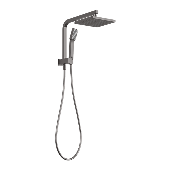 Lexi Compact Twin Shower Brushed Carbon