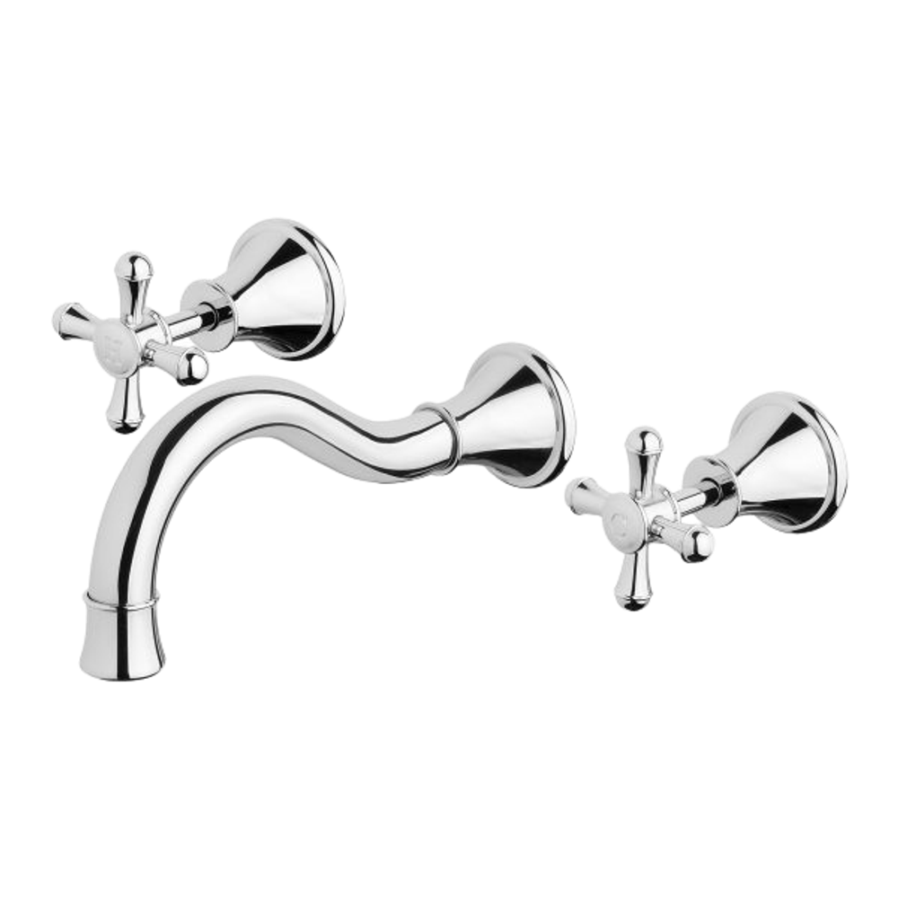 Nostalgia Basin / Bath Set 180mm Shepherds Crook Chrome