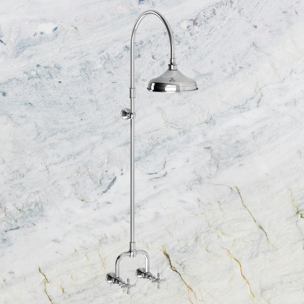 Nostalgia Exposed Shower Set Chrome