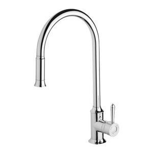 Nostalgia Pull Out Sink Mixer 230mm Chrome - Chrome