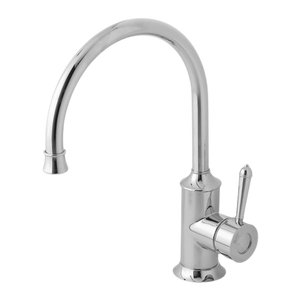 Nostalgia Sink Mixer 220mm Gooseneck  Chrome - Chrome