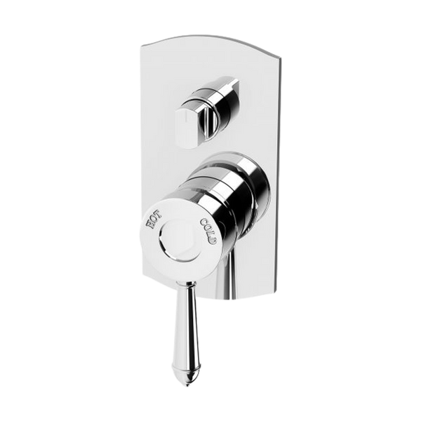 Nostalgia Shower / Bath Diverter Mixer Chrome