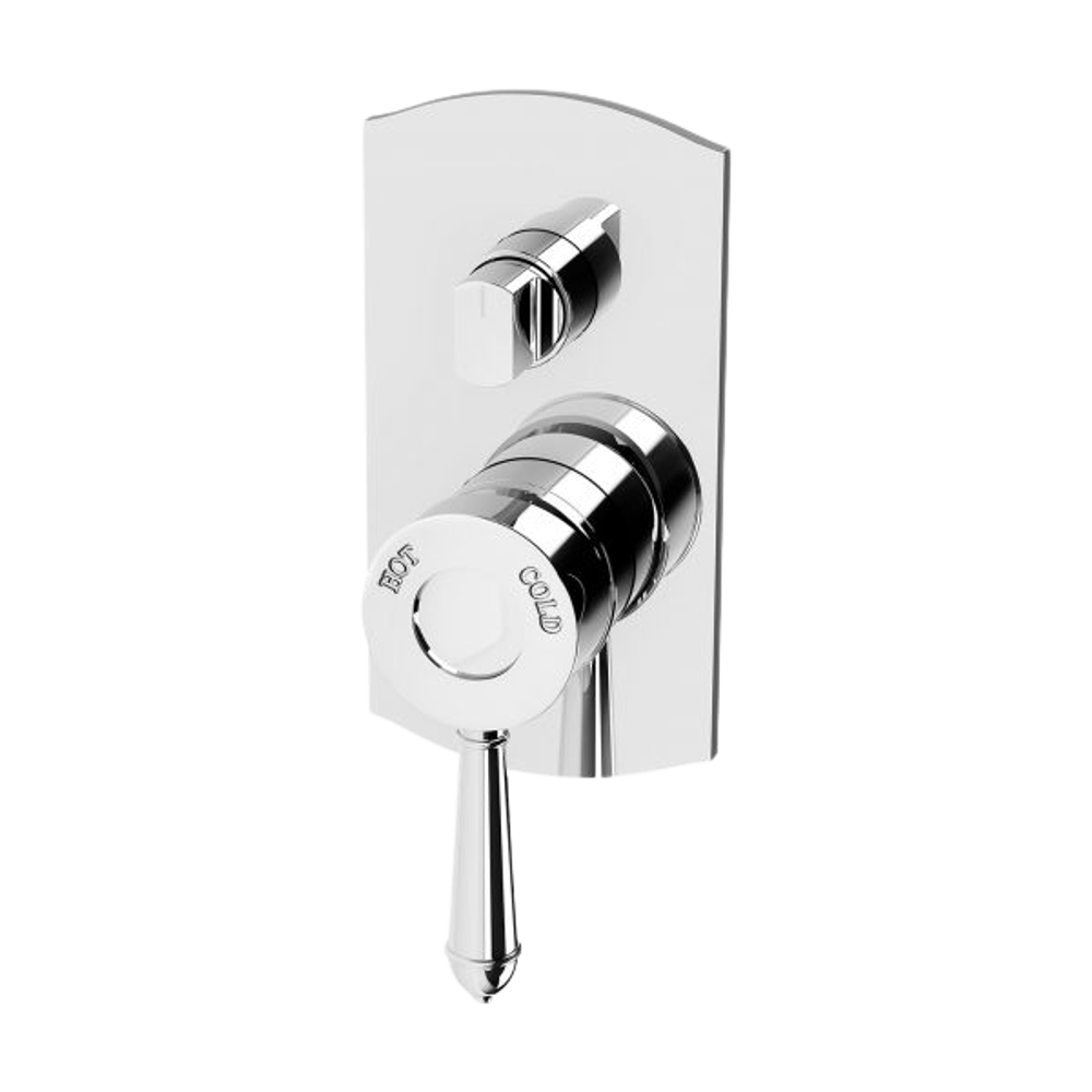 Nostalgia Shower / Bath Diverter Mixer Chrome