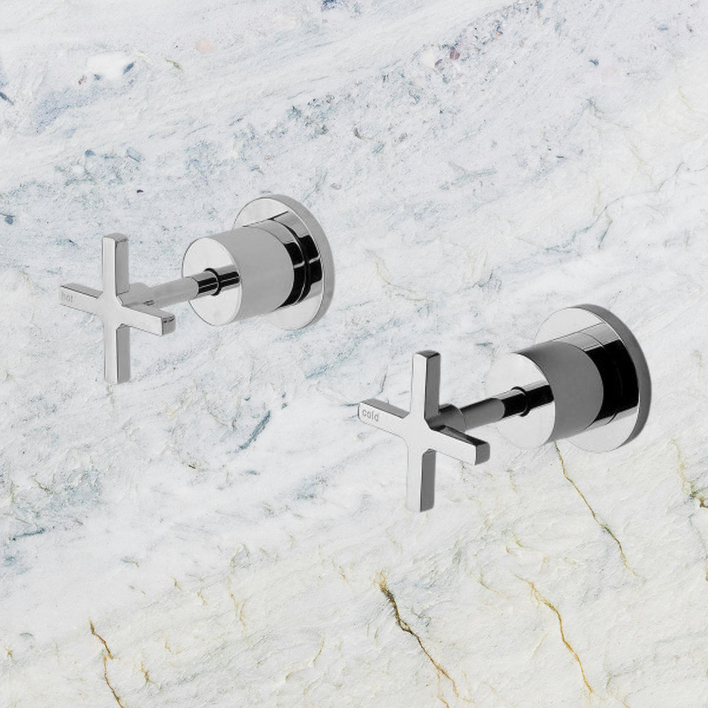 Radii Wall Top Assemblies Chrome