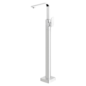 Radii Floor Mounted Bath Mixer Chrome - Chrome