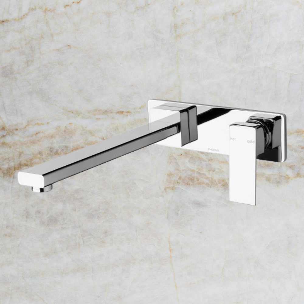 Radii Wall Bath Mixer Set 280mm Chrome