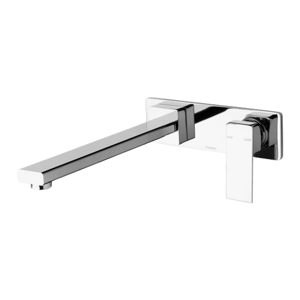 Radii Wall Bath Mixer Set 280mm Chrome