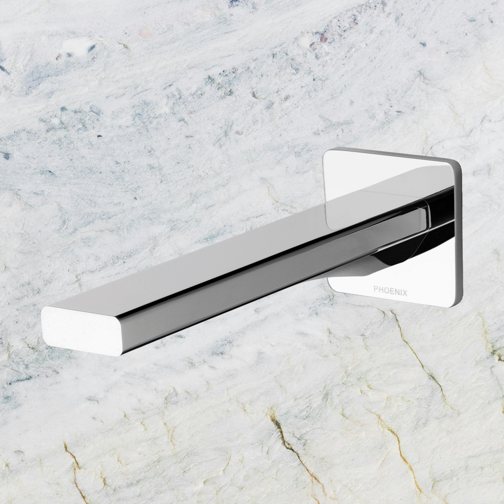 Radii Wall Bath Outlet 200mm Chrome
