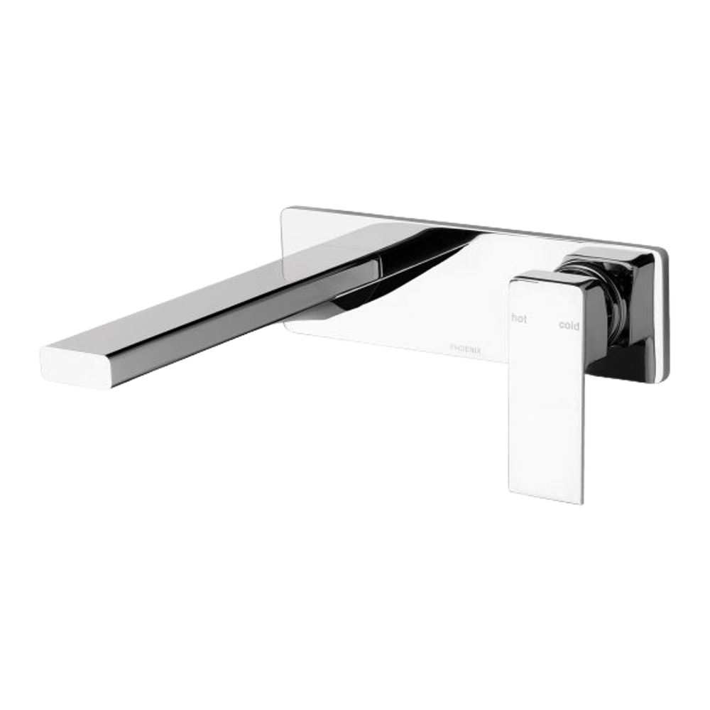 Radii Wall Bath Mixer Set 200mm Chrome