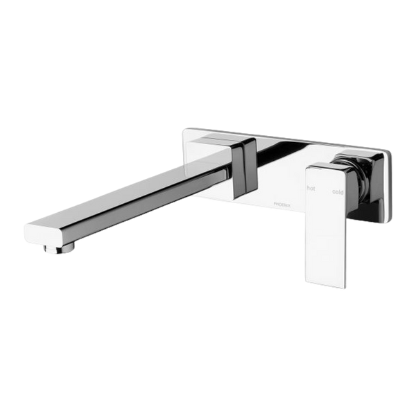 Radii Wall Bath Mixer Set 230mm Chrome