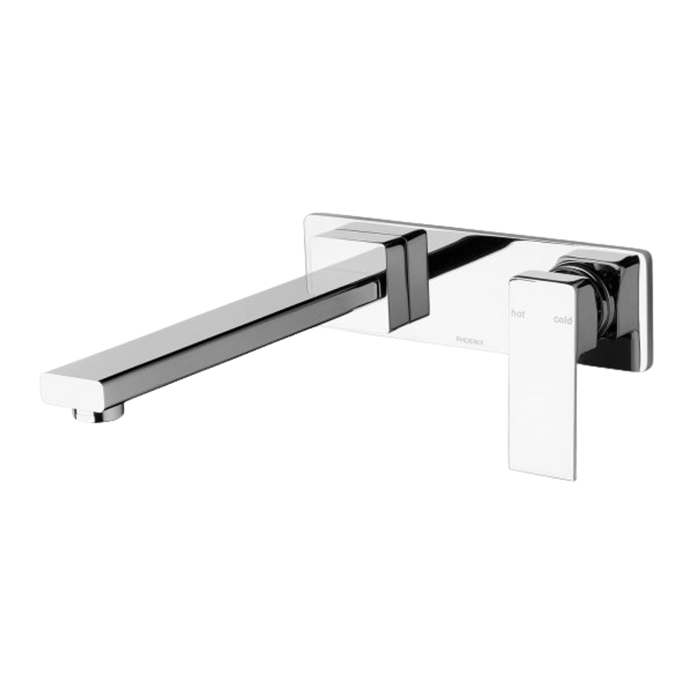 Radii Wall Bath Mixer Set 230mm Chrome