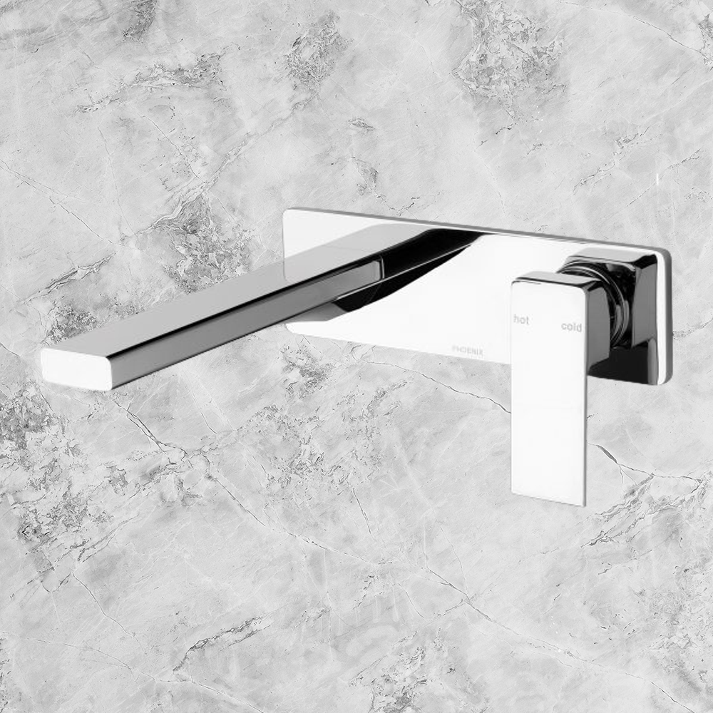 Radii Wall Basin Mixer Set 200mm Chrome