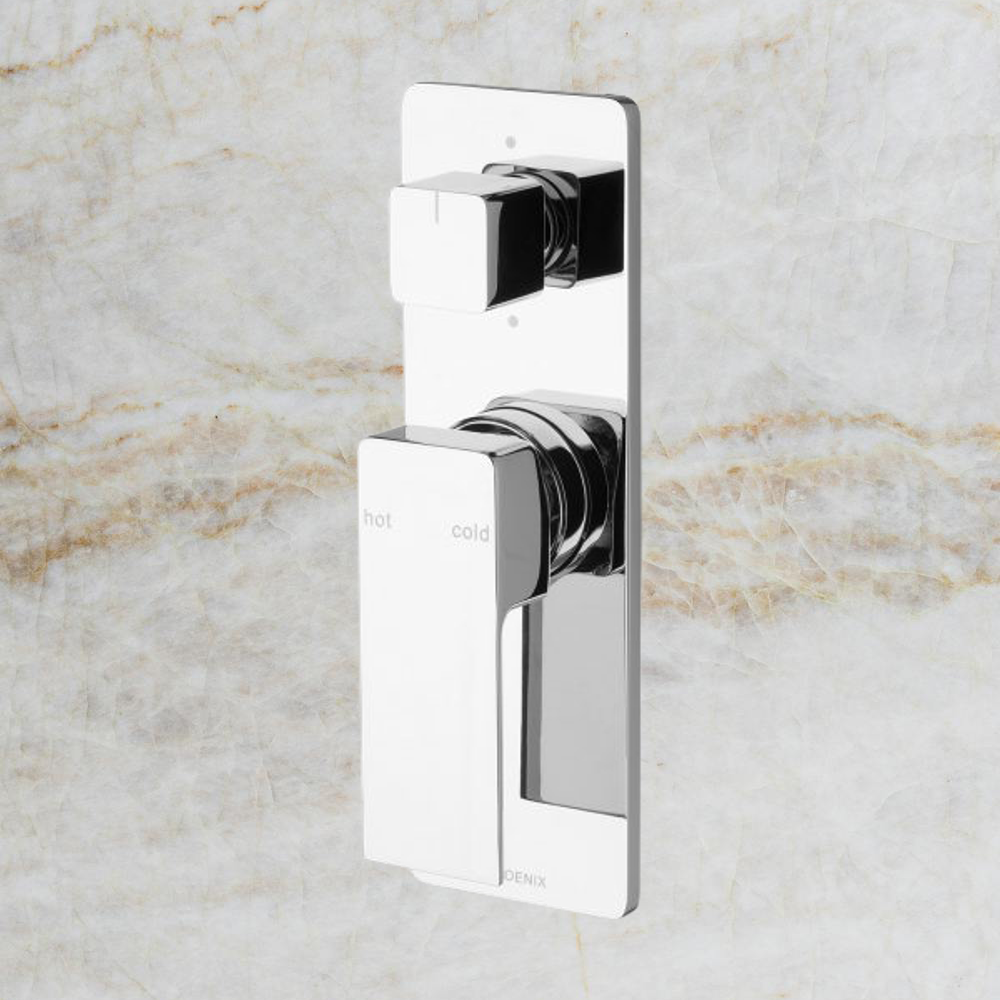 Radii Shower / Bath Diverter Mixer Chrome