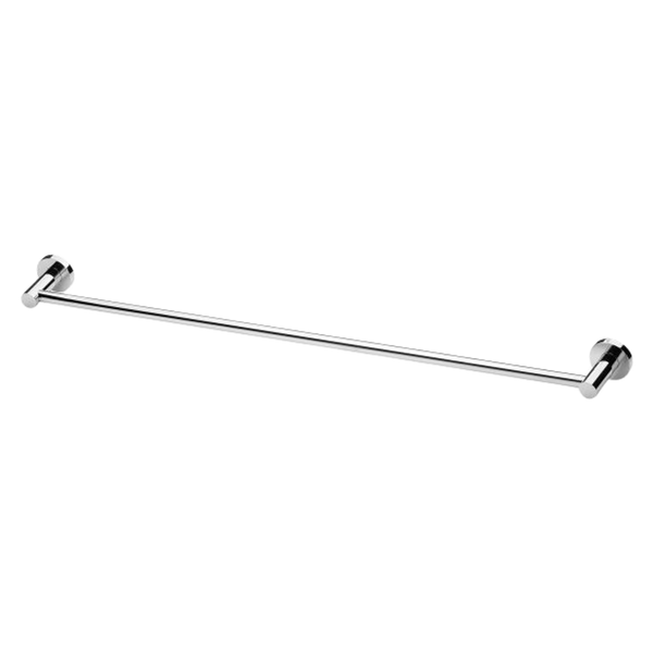 Radii Single Towel Rail 800mm Round Plate Chrome